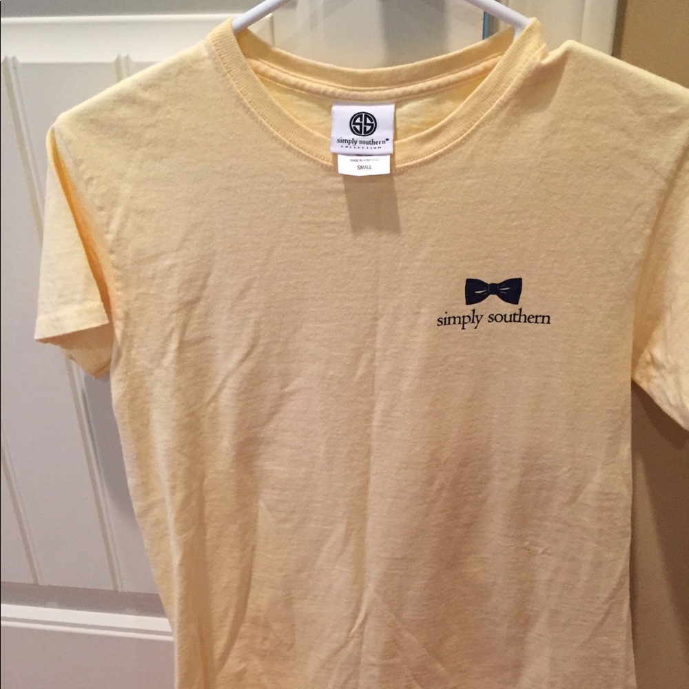 Pale yellow ladies simply southern tshirt.